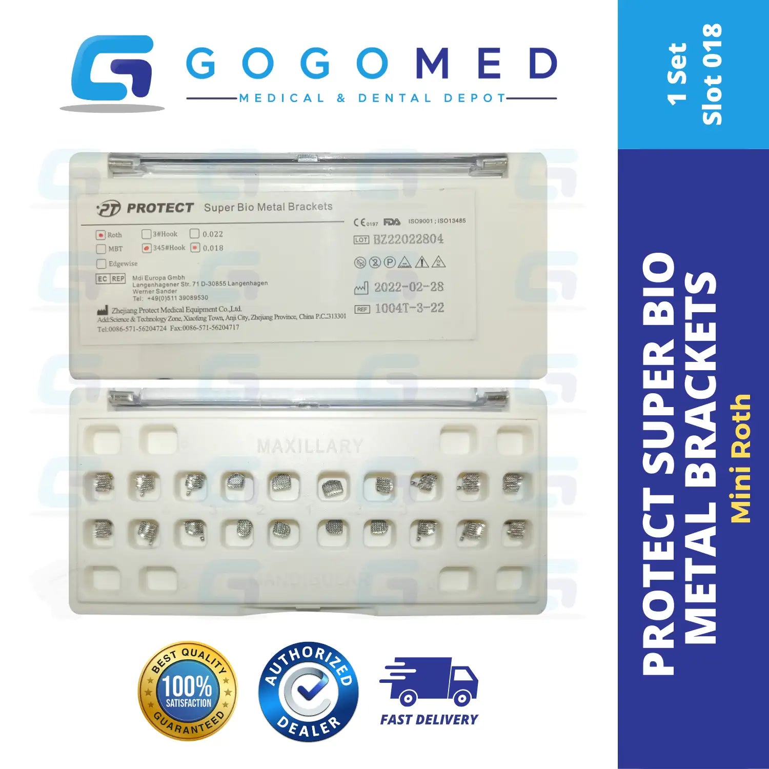 PROTECT Super Bio Metal Brackets Low Friction