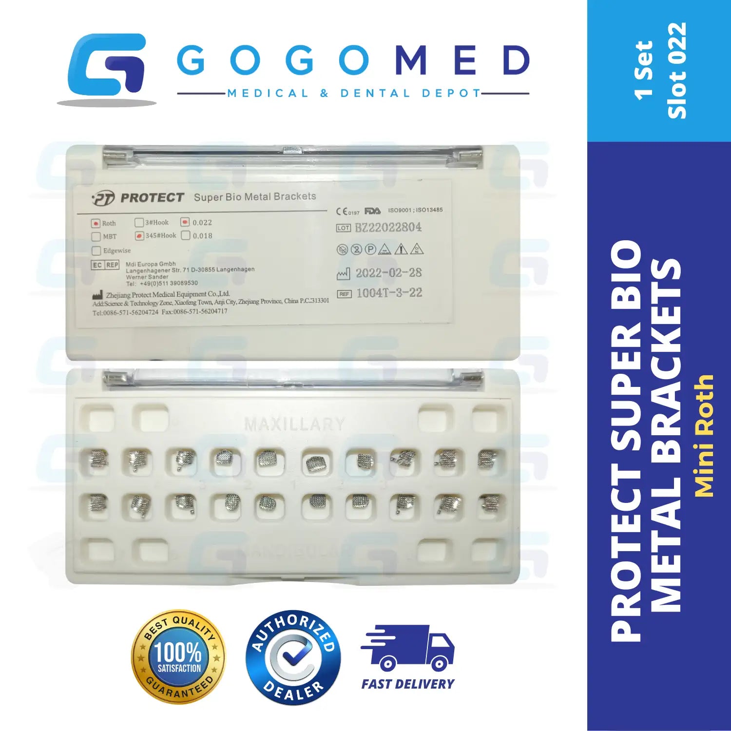 PROTECT Super Bio Metal Brackets Low Friction