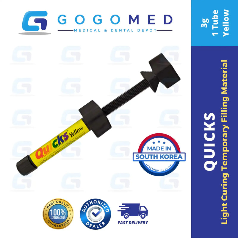 Quicks - Light Curing Temporary Filling Material (Packable) - 3g per T ...