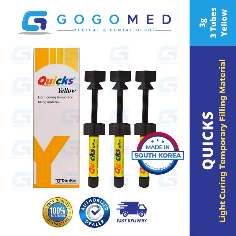 Quicks - Light Curing Temporary Filling Material (Packable) - 3g per T ...