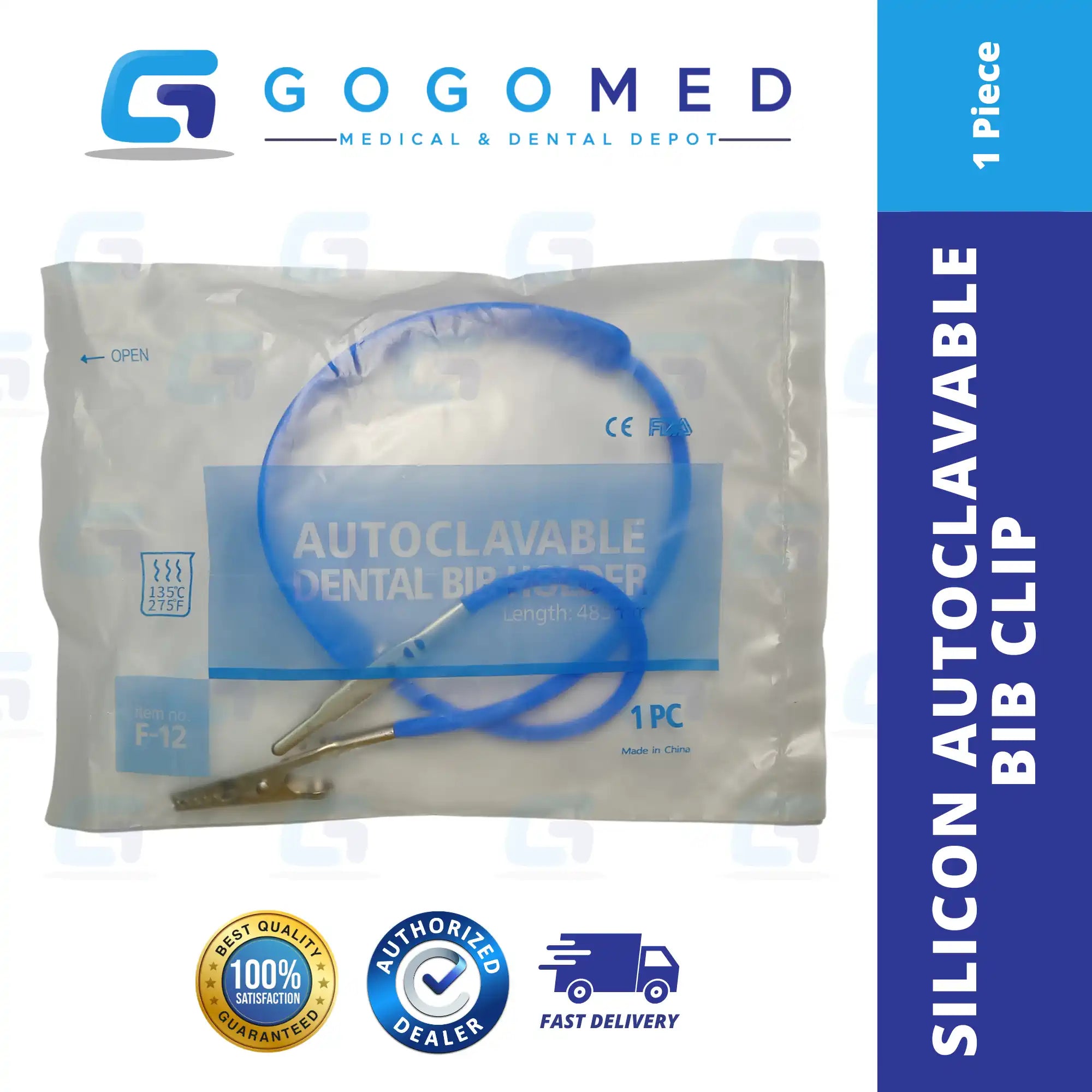 Autoclavable Silicone Bib Clip