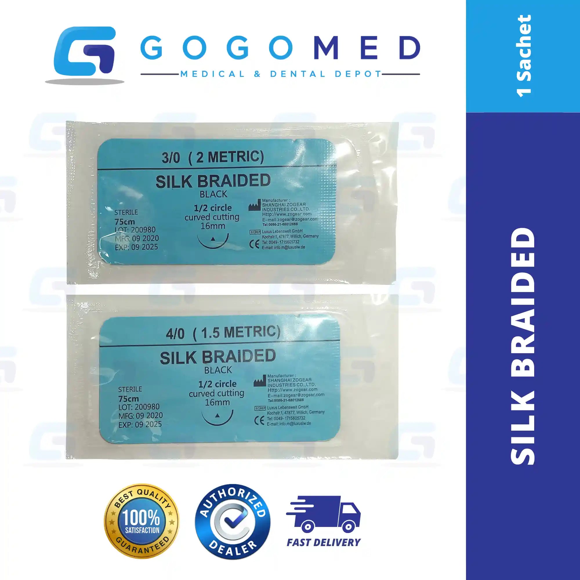 Silk (Braided) 1pc (sachet)