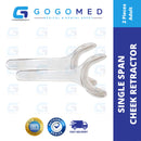 Cheek Retractor Single Span Clear 2PCS