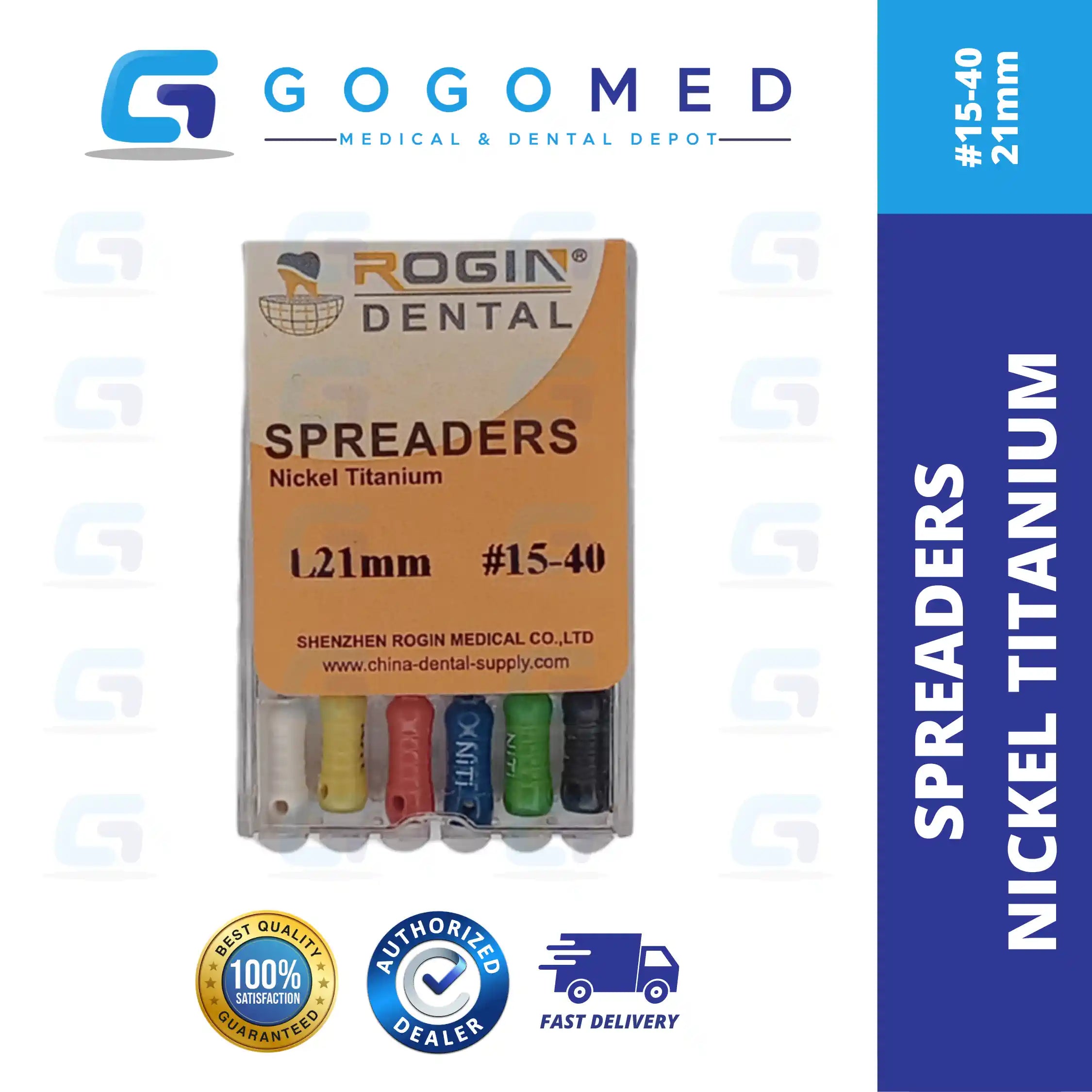Spreaders Nickel Titanium (NiTi)