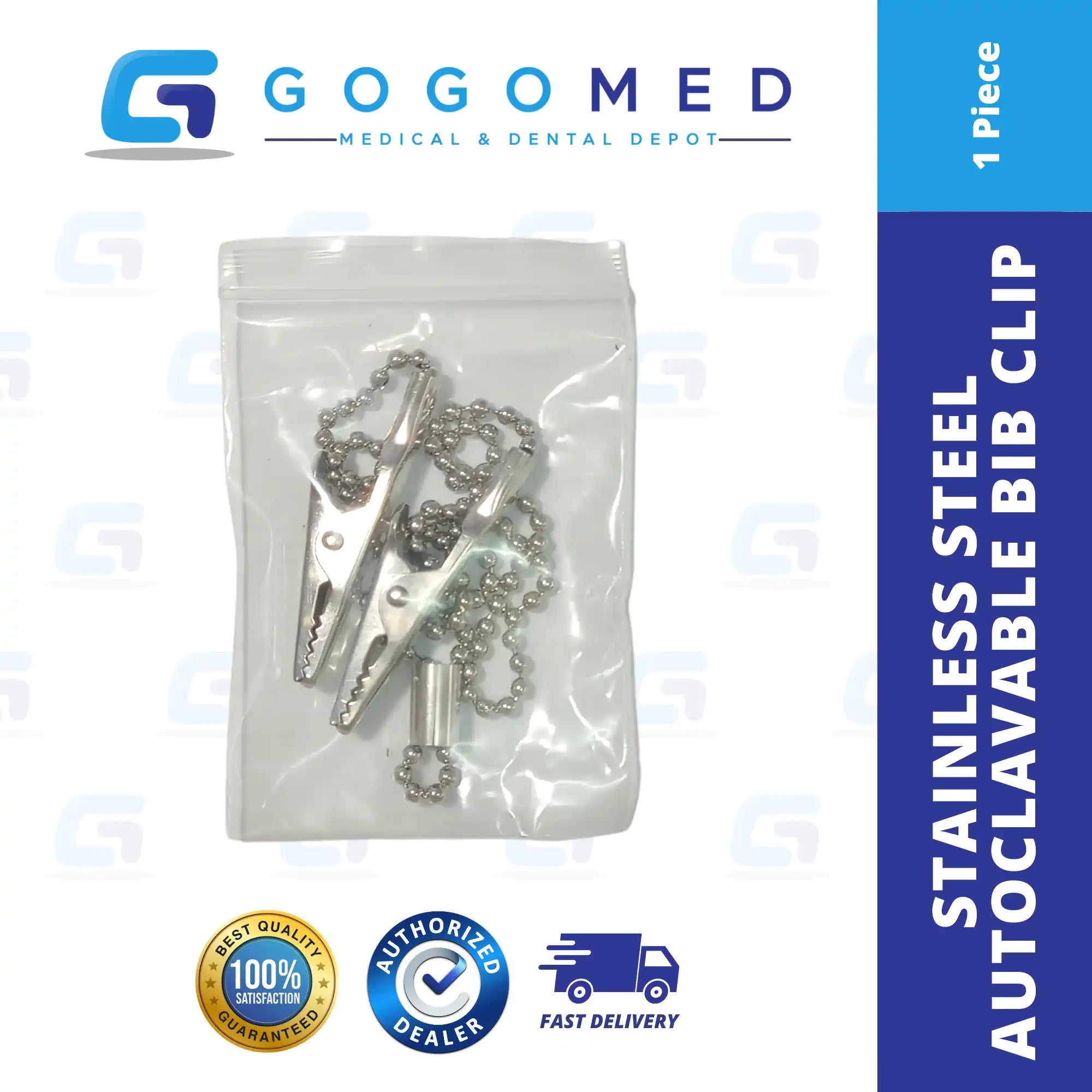 Stainless Autoclavable Bib Clip