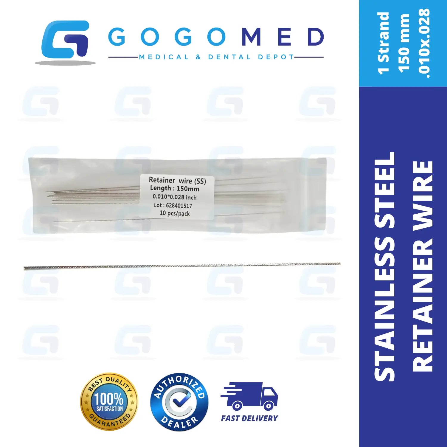 Stainless Steel Retainer Wire 1 Strand