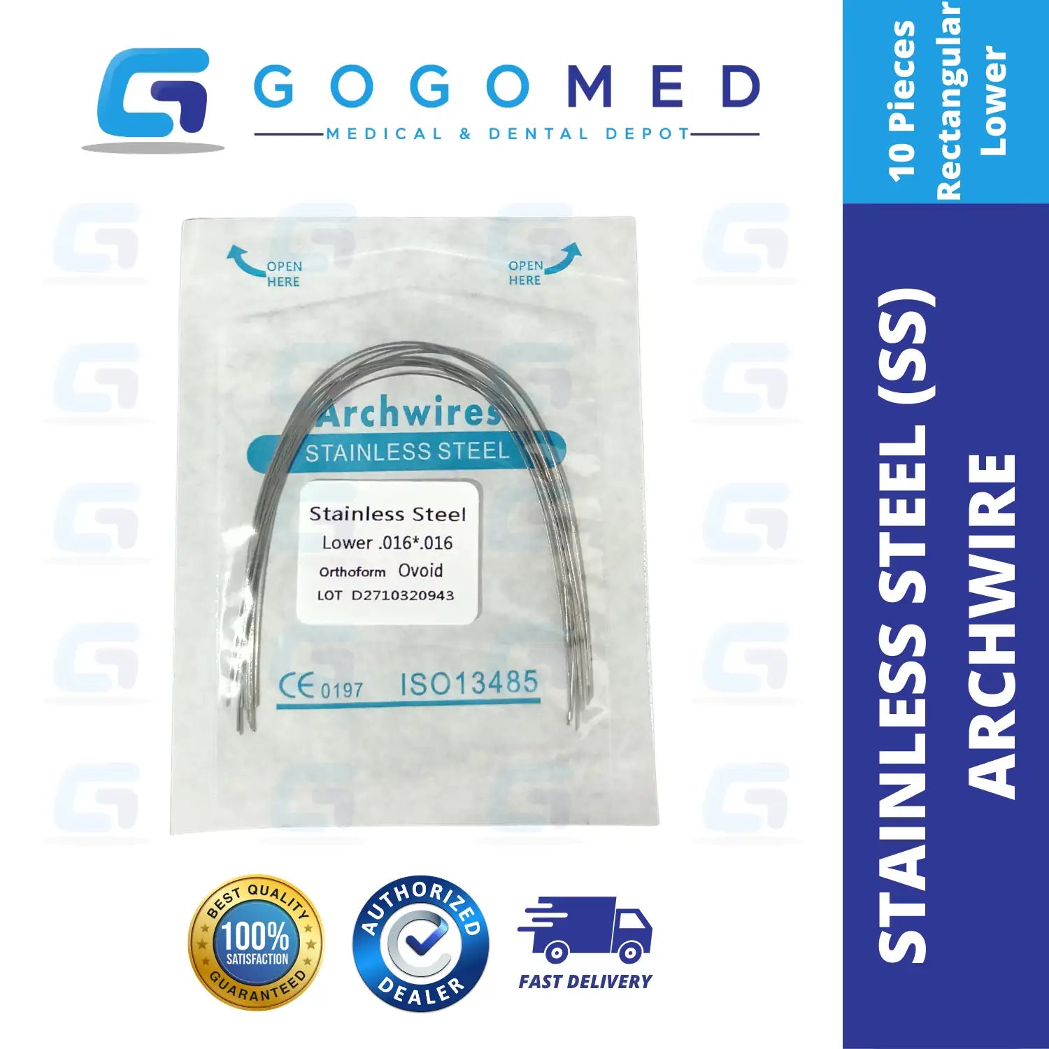 Stainless Steel SS Archwire (Rectangular)