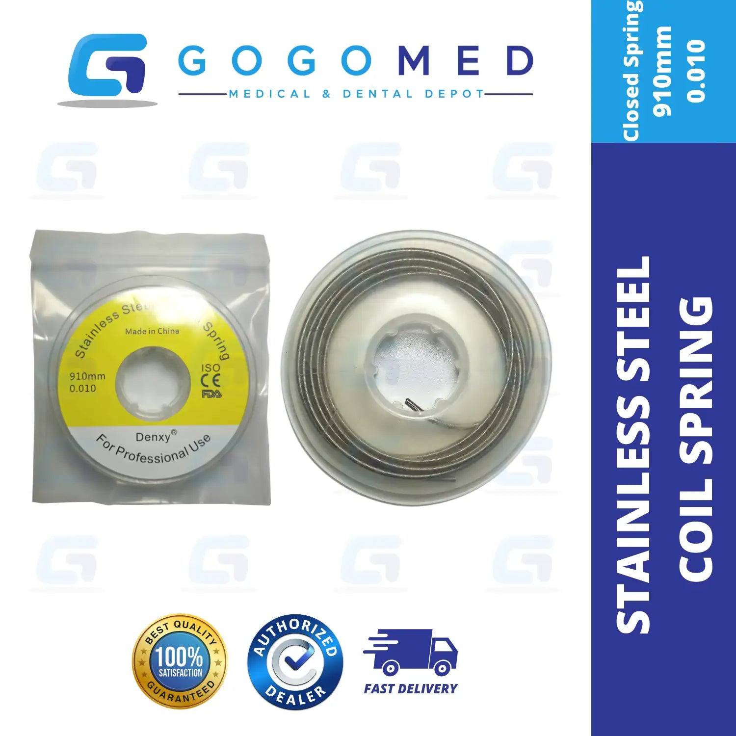 Stainless Steel Coil Spring 1 Spool - Open/Closed Spring