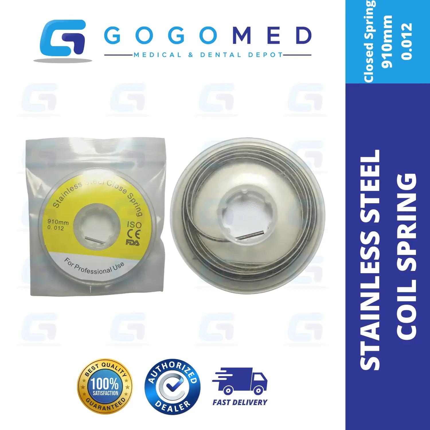 Stainless Steel Coil Spring 1 Spool - Open/Closed Spring