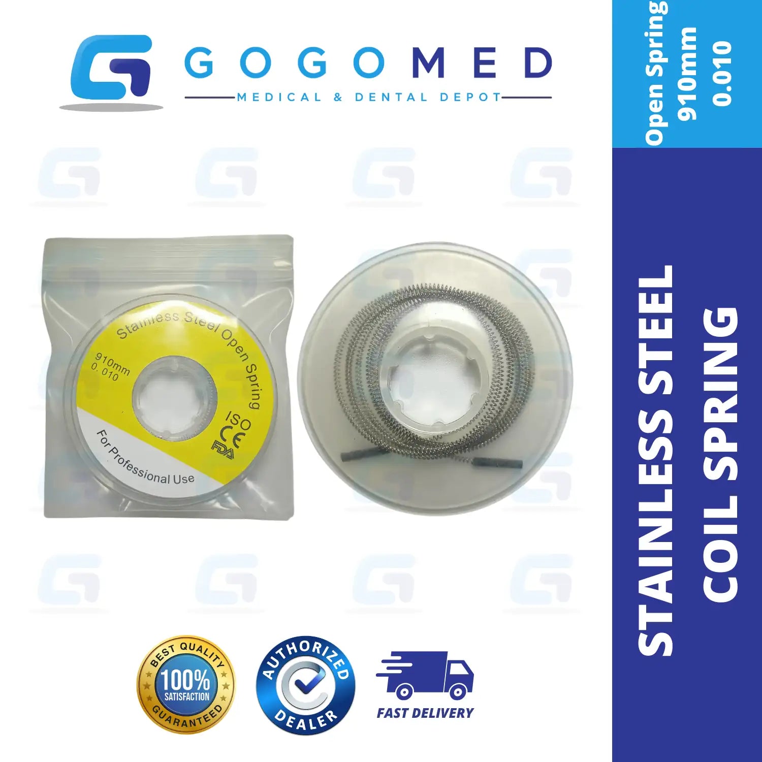 Stainless Steel Coil Spring 1 Spool - Open/Closed Spring