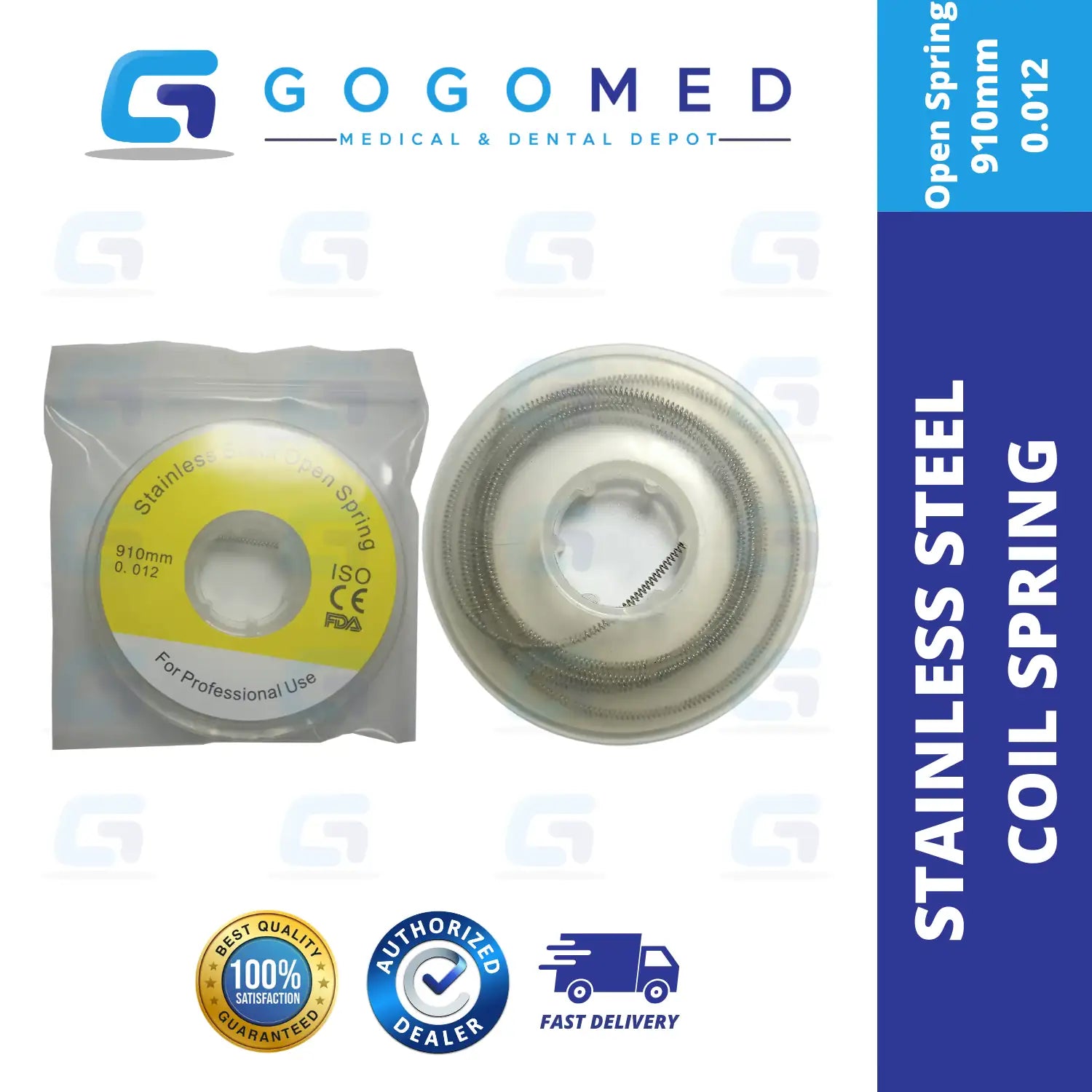 Stainless Steel Coil Spring 1 Spool - Open/Closed Spring