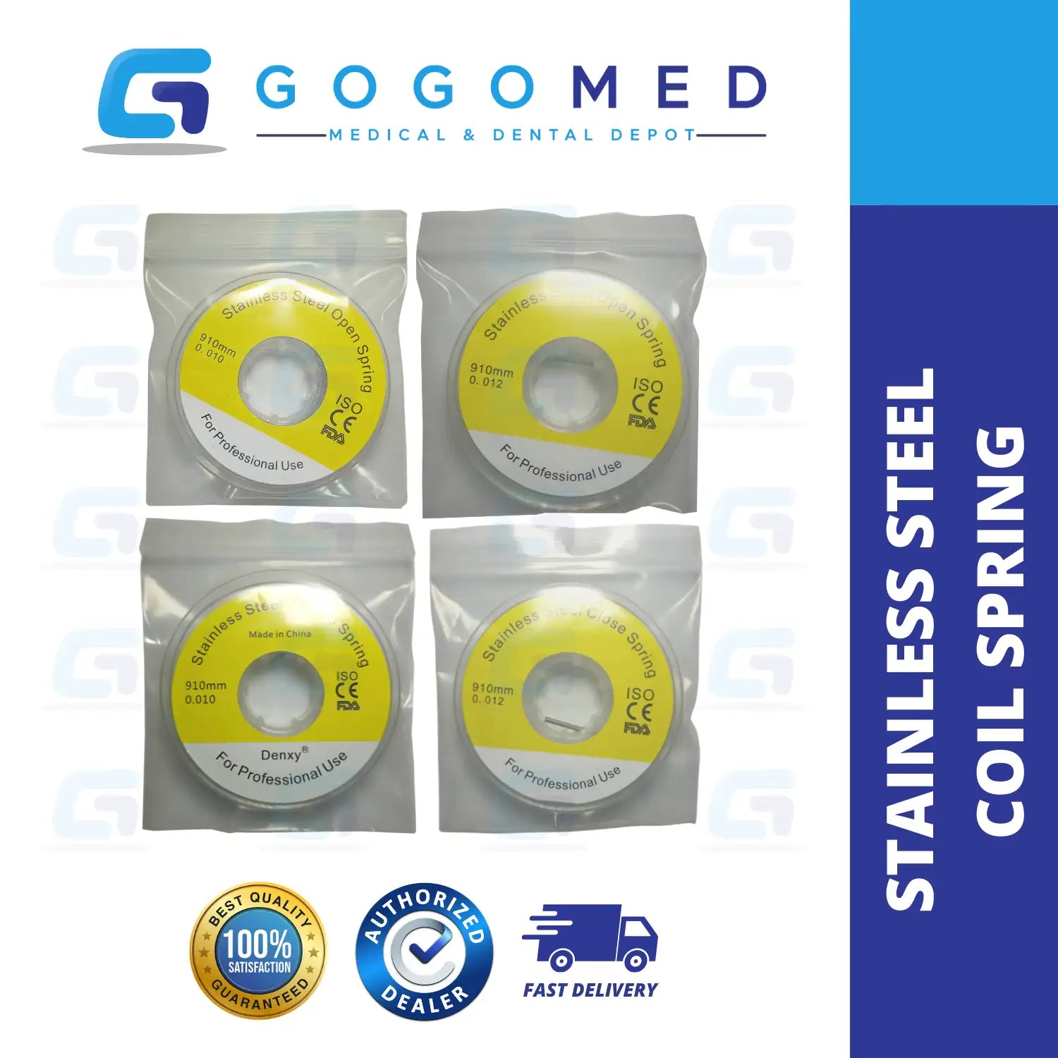 Stainless Steel Coil Spring 1 Spool - Open/Closed Spring