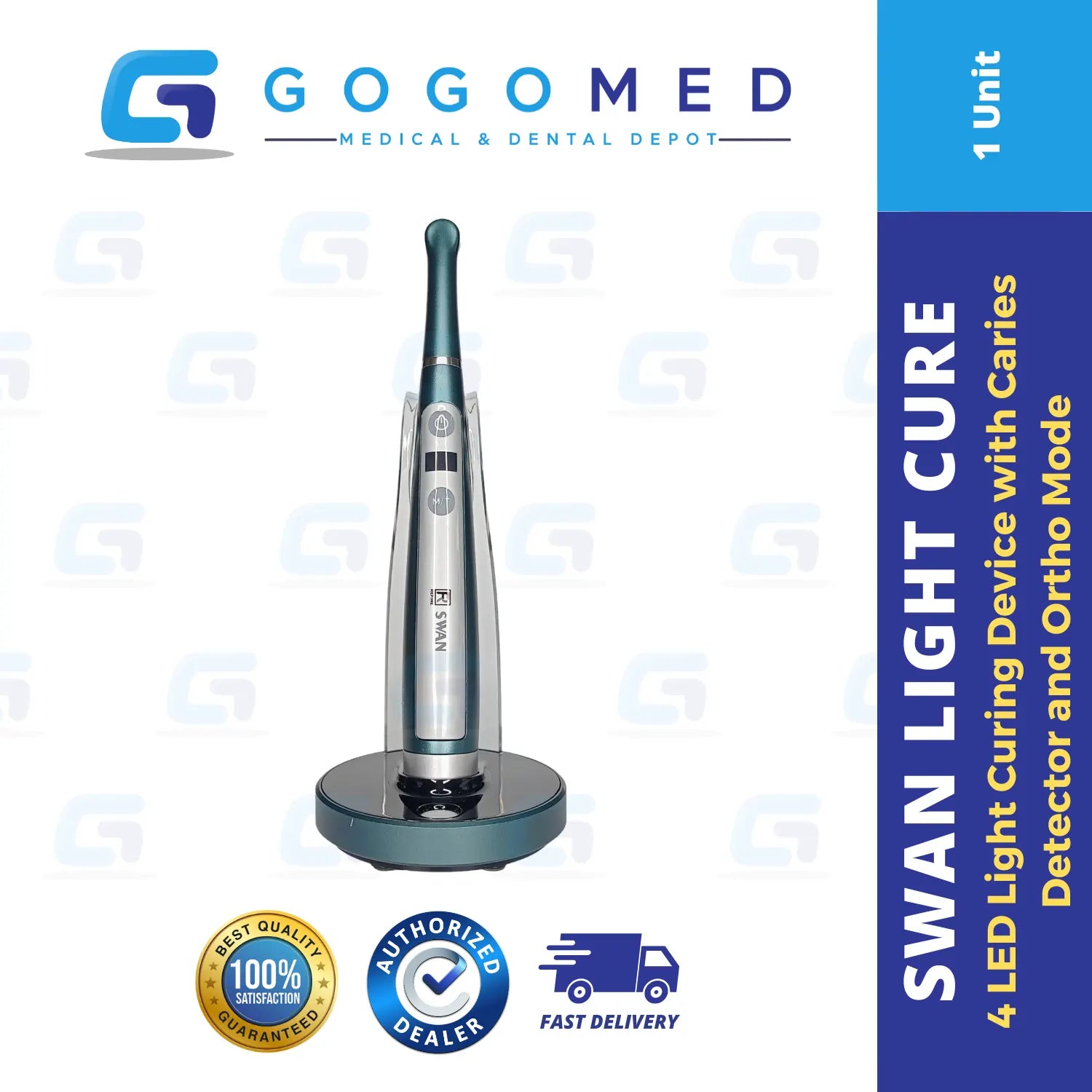 Swan - 4 LED Light Curing Device with Caries Detector and Ortho Mode