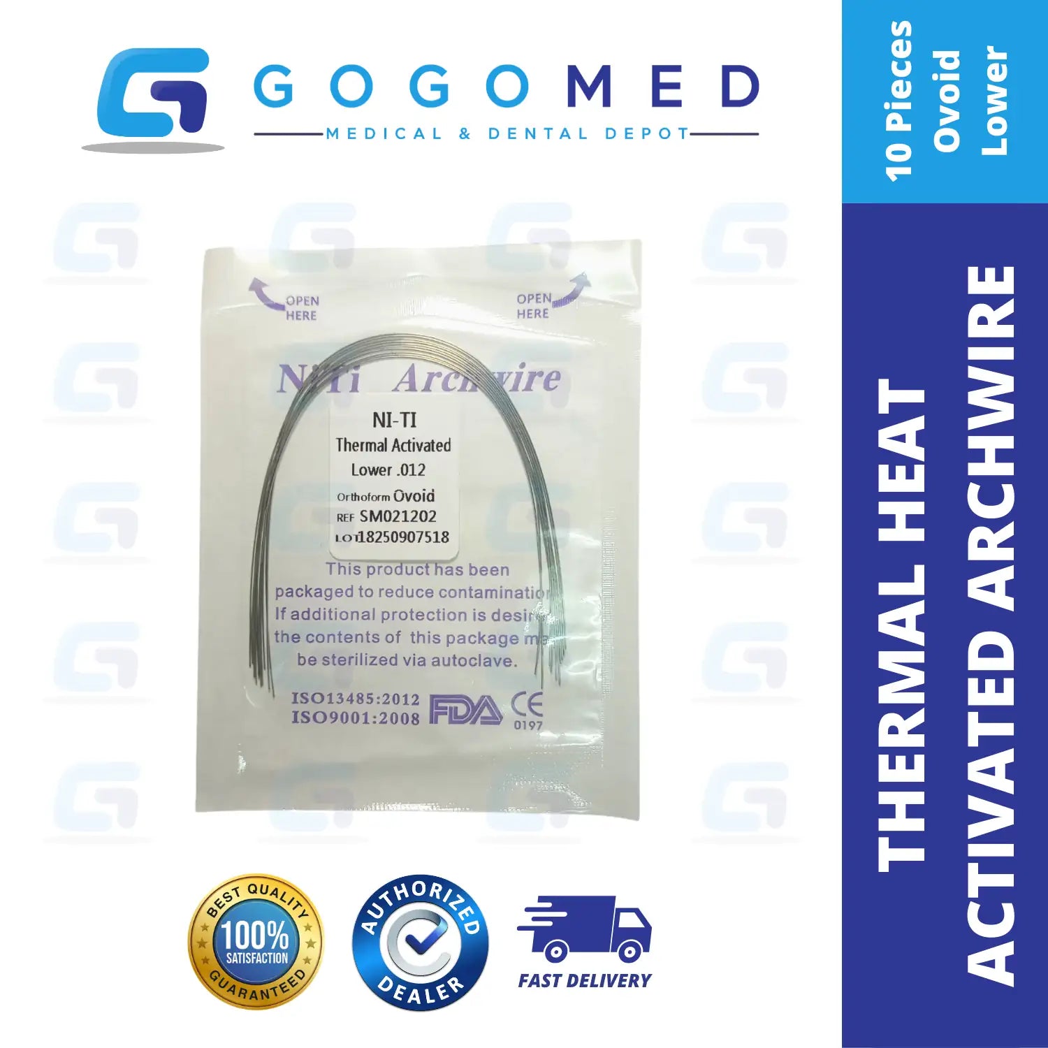 NiTi Thermal Heat Activated Archwire (Ovoid/Round)