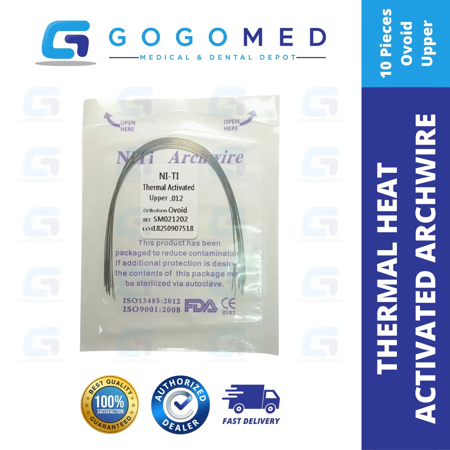 NiTi Thermal Heat Activated Archwire (Ovoid/Round)