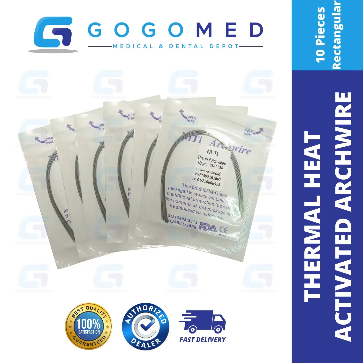 NiTi Thermal Heat Activated Archwire (Rectangular)