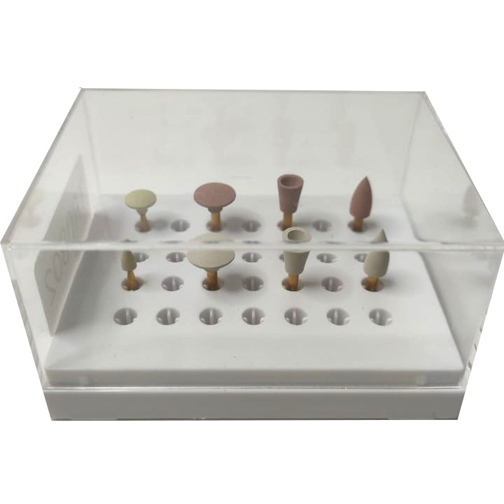 Emax Ceramic, Porcelain Grinding and Polishing Kit 8 pcs