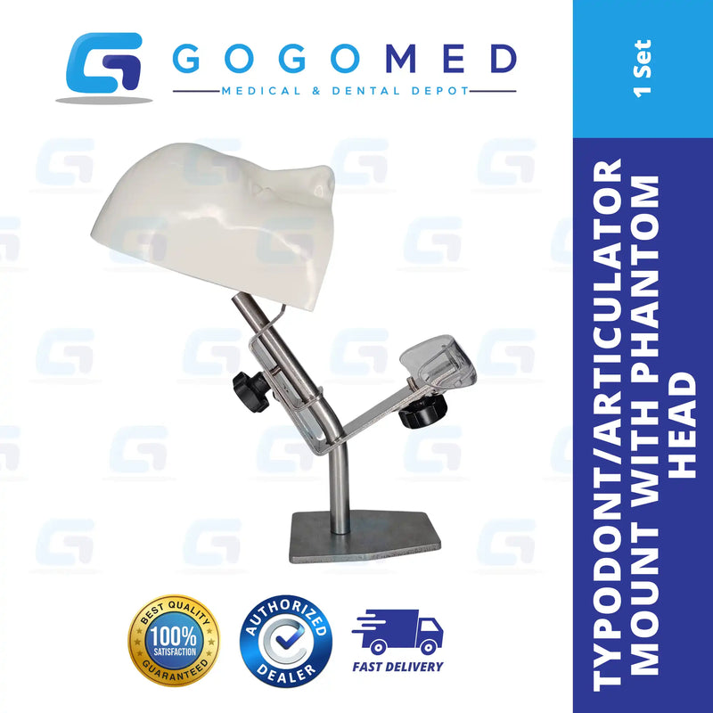 Typodont/Articulator Mount With Phantom Head