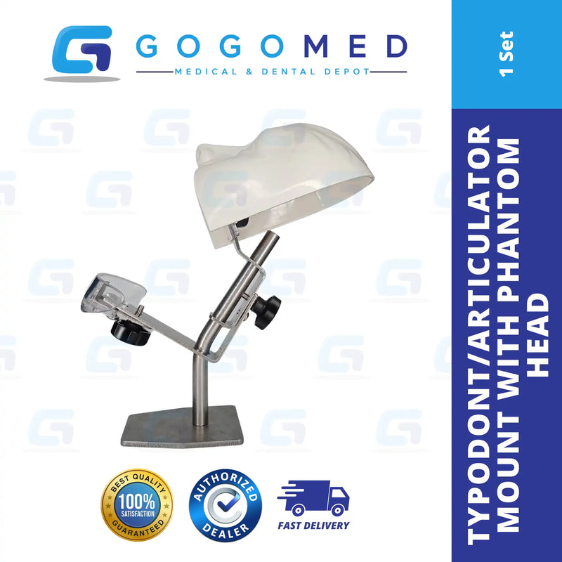 Typodont/Articulator Mount With Phantom Head