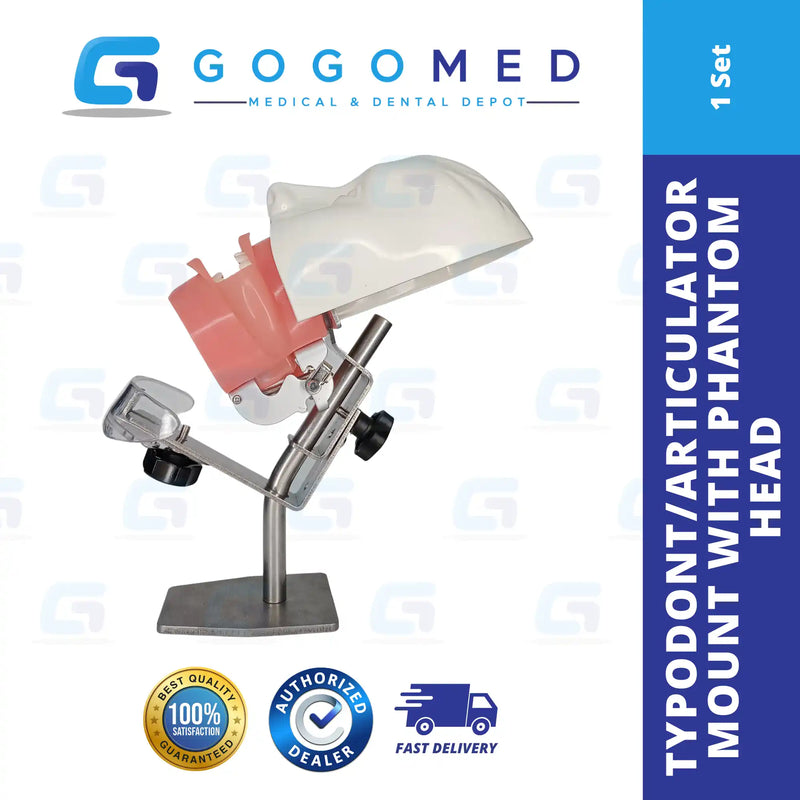 Typodont/Articulator Mount With Phantom Head