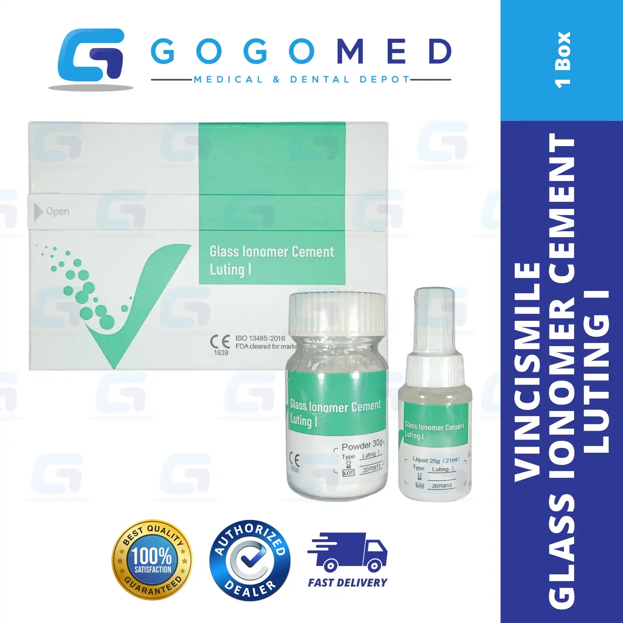 GIC CEMENT LUTING I - POWDER 30G + LIQUID 25G (HUGE)