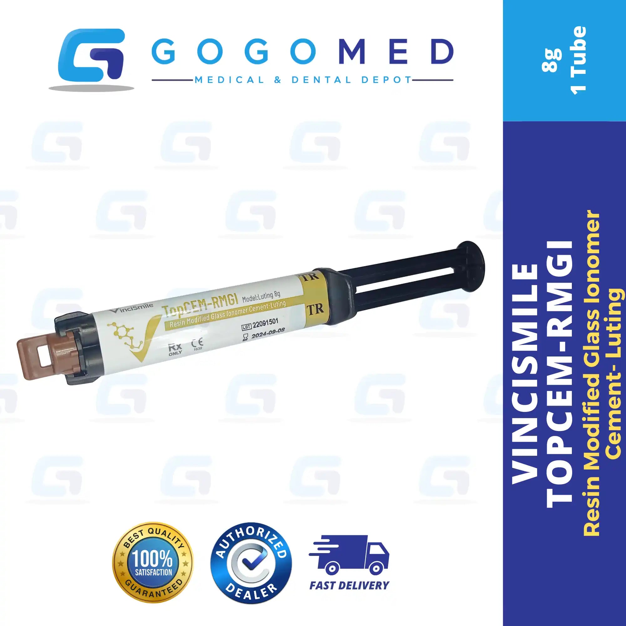 TopCem RMGI - Resin Modified Glass Ionomer Cement-Luting 8g