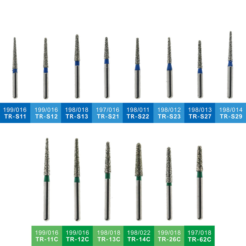 TAPER ROUND END (TR) - DIAMOND BURS